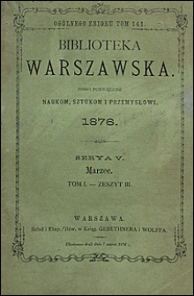 Biblioteka Warszawska 1876 t. 1 z. 3