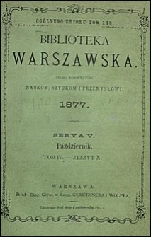 Biblioteka Warszawska 1977 t. 4 z. 10