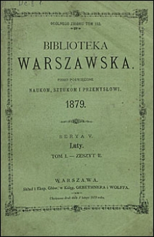 Biblioteka Warszawska 1879 t.1 z. 2