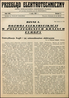 Przegląd Elektrotechniczny 1937 nr 3