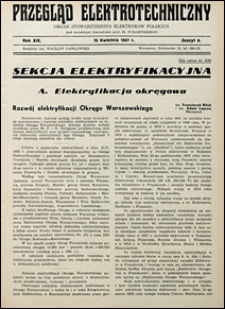Przegląd Elektrotechniczny 1937 nr 8