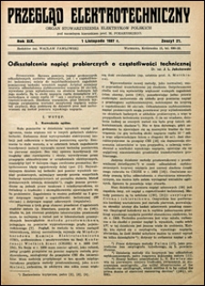 Przegląd Elektrotechniczny 1937 nr 21