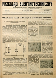 Przegląd Elektrotechniczny 1937 nr 22