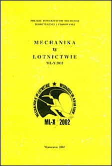 Mechanika w lotnictwie : ML-X 2002