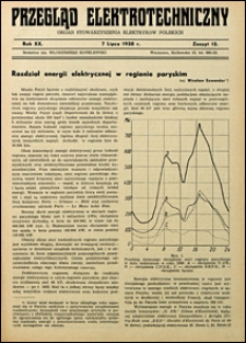 Przegląd Elektrotechniczny 1938 nr 13