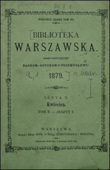 Biblioteka Warszawska 1879 t. 2 z. 1