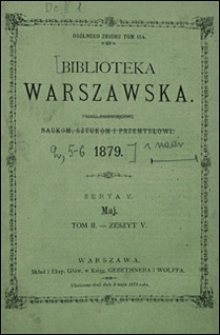 Biblioteka Warszawska 1879 t. 2 z. 5