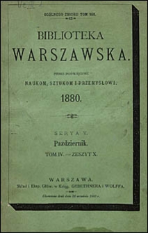 Biblioteka Warszawska 1880 t. 4 z. 10