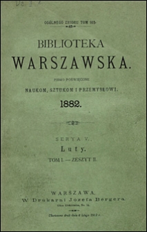 Biblioteka Warszawska 1882 t. 1 z. 2