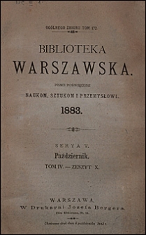 Biblioteka Warszawska 1883 t. 4 z. 10