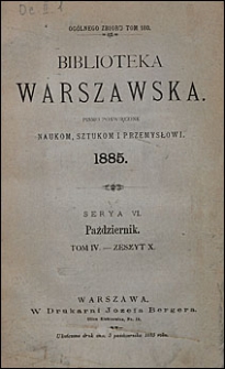 Biblioteka Warszawska 1885 t. 4 z. 10