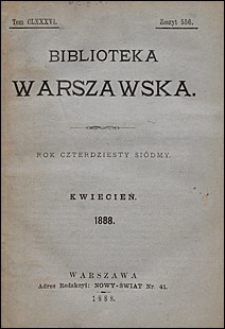 Biblioteka Warszawska 1888 t. 186 z. 556
