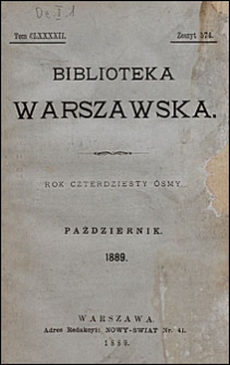 Biblioteka Warszawska 1889 t. 192 z. 574