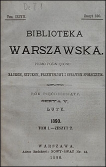 Biblioteka Warszawska 1890 t. 1 z. 2