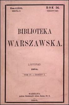 Biblioteka Warszawska 1894 t. 4 z. 2