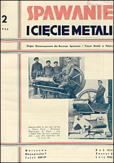 Spawanie i Cięcie Metali 1935 nr 2