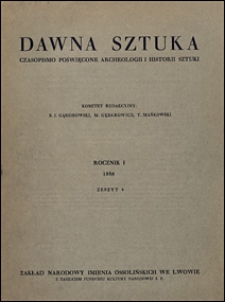 Dawna Sztuka 1939 z. 1