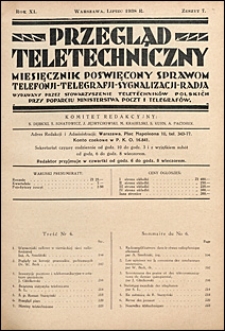 Przegląd Teletechniczny 1938 nr 7
