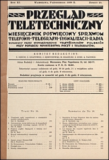 Przegląd Teletechniczny 1938 nr 10