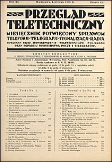 Przegląd Teletechniczny 1938 nr 11