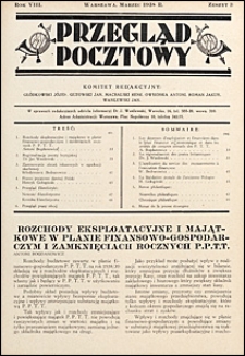 Przegląd Pocztowy 1938 nr 3