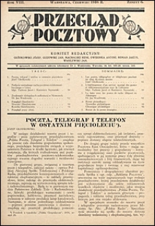 Przegląd Pocztowy 1938 nr 6