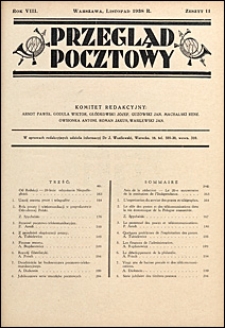 Przegląd Pocztowy 1938 nr 11