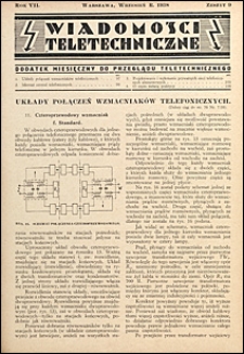 Wiadomości Teletechniczne 1938 nr 9