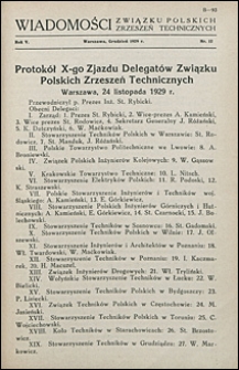 Wiadomości Związku Polskich Zrzeszeń Technicznych 1929 nr 12