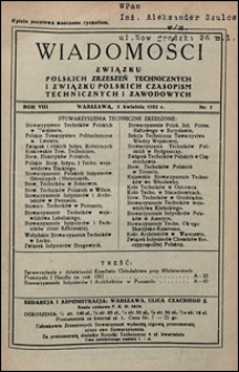 Wiadomości Związku Polskich Zrzeszeń Technicznych 1932 nr 7