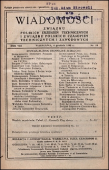 Wiadomości Związku Polskich Zrzeszeń Technicznych 1932 nr 23
