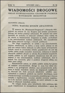 Wiadomości Drogowe 1932 nr 58