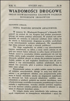 Wiadomości Drogowe 1932 nr 58