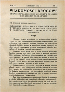 Wiadomości Drogowe 1932 nr 61
