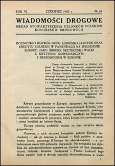 Wiadomości Drogowe 1932 nr 63