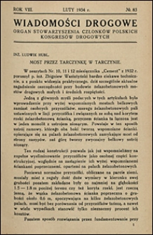 Wiadomości Drogowe 1934 nr 83