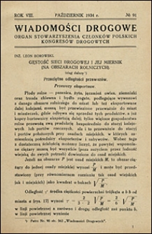 Wiadomości Drogowe 1934 nr 91