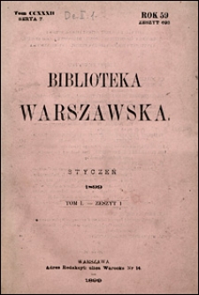 Biblioteka Warszawska 1899 t. 1