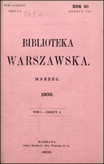 Biblioteka Warszawska 1900 t. 1 z. 3