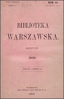 Biblioteka Warszawska 1900 t. 3 z. 2