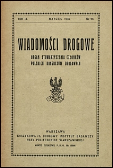 Wiadomości Drogowe 1935 nr 96
