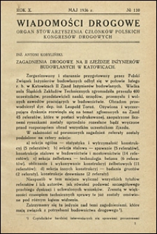 Wiadomości Drogowe 1936 nr 110