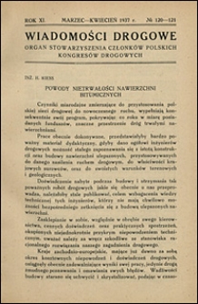 Wiadomości Drogowe 1937 nr 120-121