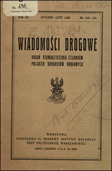 Wiadomości Drogowe 1938 nr 130-131