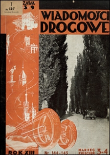 Wiadomości Drogowe 1939 nr 3-4