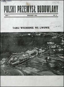 Polski Przemysł Budowlany 1925 nr 5