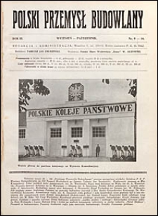 Polski Przemysł Budowlany 1927 nr 9-10