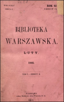 Biblioteka Warszawska 1901 t. 1 z. 2