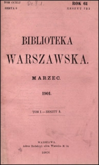 Biblioteka Warszawska 1901 t. 1 z. 3