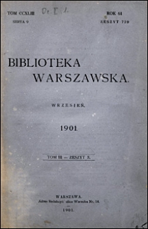 Biblioteka Warszawska 1901 t. 3 z. 3
